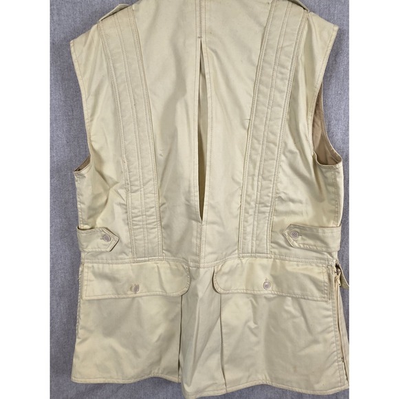 Colpro Safari Kenya Mens 2XL Vest Outdoor Fishing Hiking Full Zip Pockets Beige - Picture 11 of 15